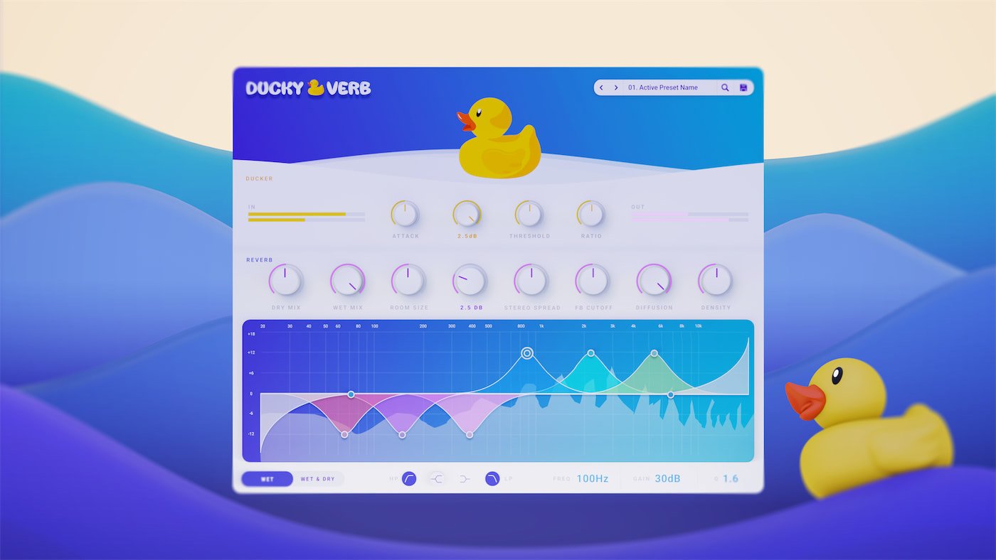 Parametric Ducky Verb plugin interface